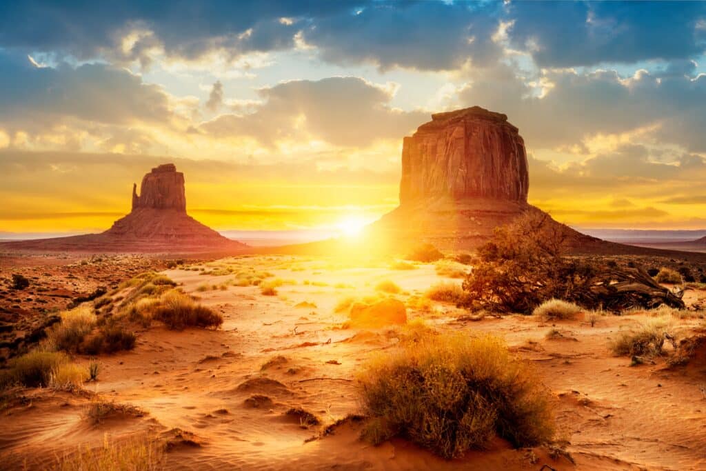 Sonnenuntergang im Monument Valley