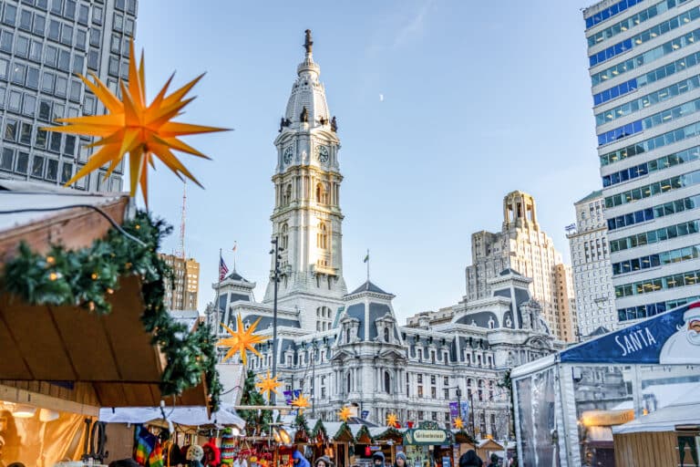 Weihnachtsmarkt in Philadelphia: das Christmas Village