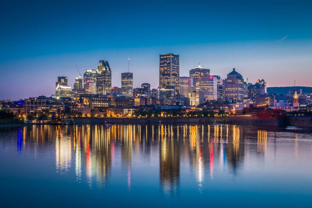 Abendstimmung in Montreal, Kanada