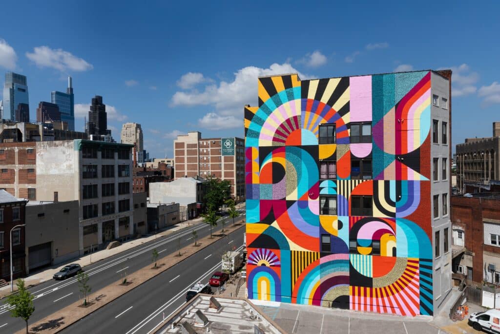 Eines von über 4.000 Wandgemälden (Mural-Art) in Philadelphia
