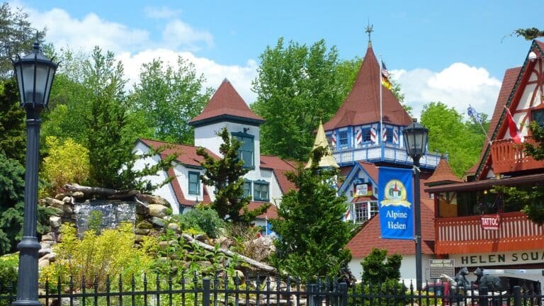 Bayerische Atmosphäre in Helen, Georgia