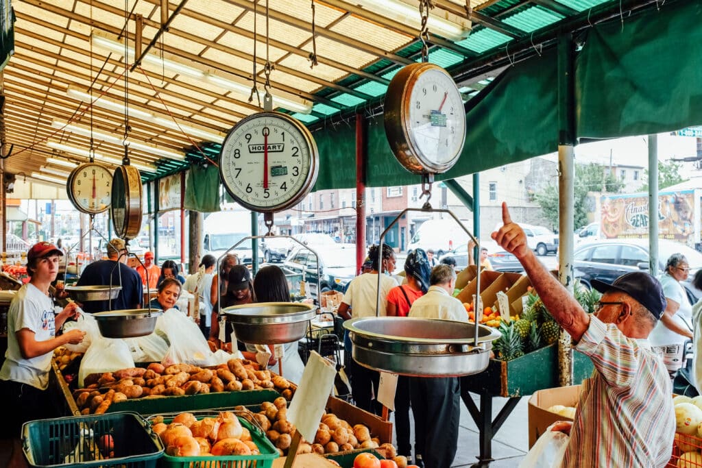 South Street Italian Market - war auch Drehort des Filmklassikers Rocky