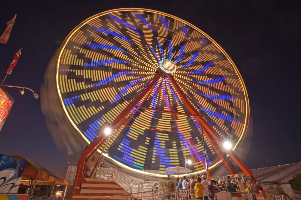 Riesenrad bei der Perry-Fair in Georgia