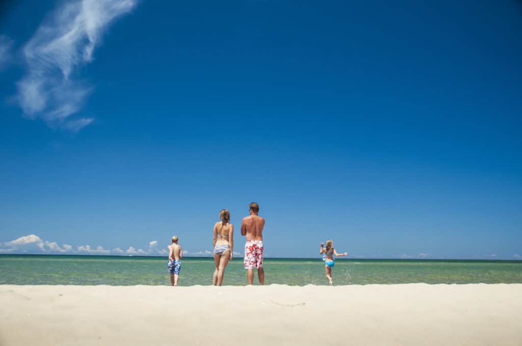 Familie am Sleeping Bear Beach