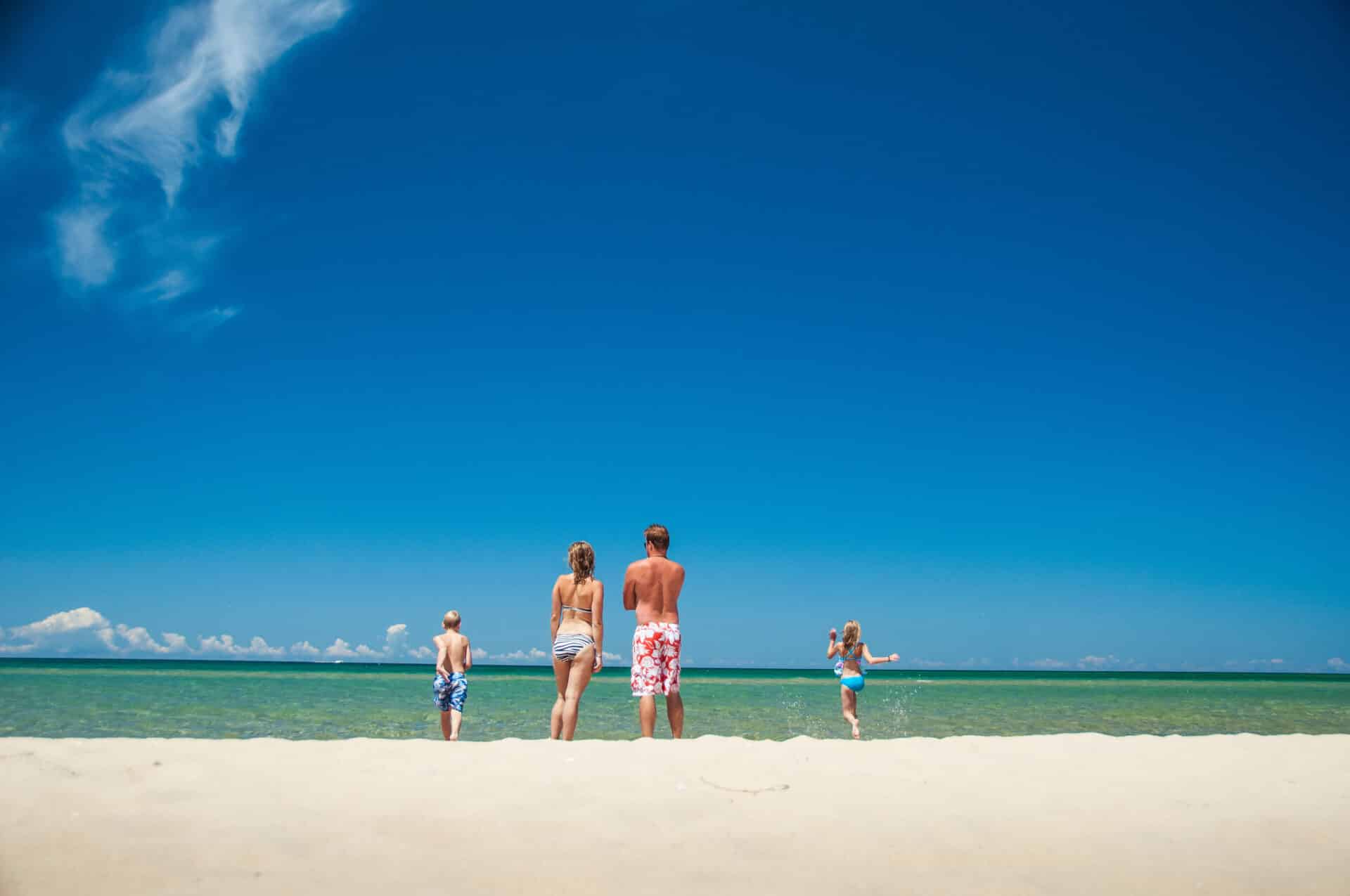 Familie am Sleeping Bear Beach