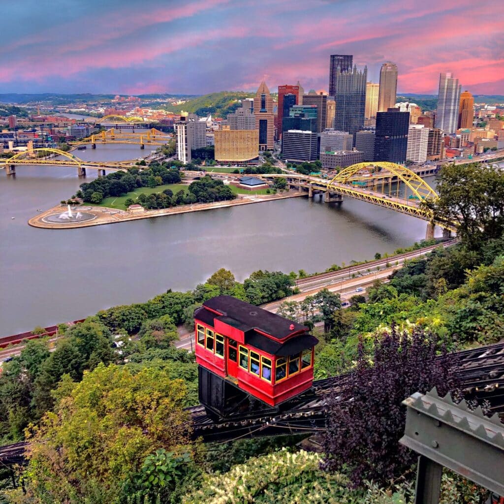 Blick auf die Stadt Pittsburgh