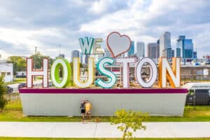 We Love Houston Sculpture in Houston, Texas