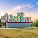 "We Love Houston" - Skulptur in Houston, Texas