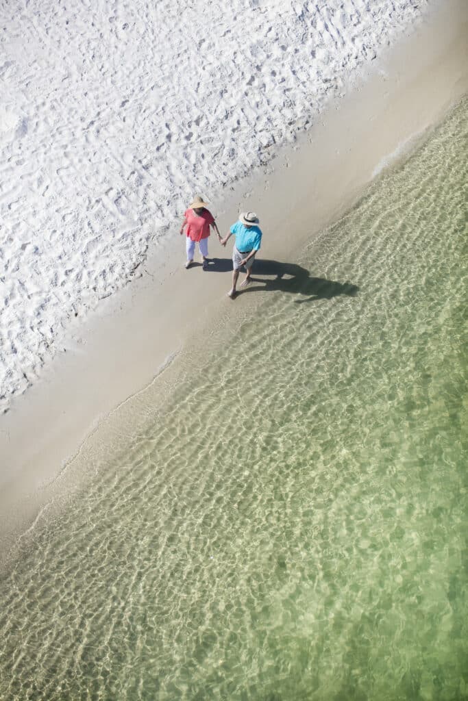 Alabamas traumhafte Golfküste - weiße Sandstrände soweit das Auge reicht