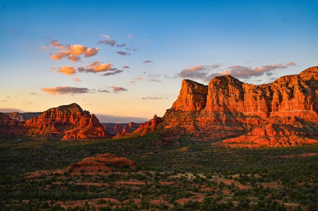 Rote Felsen bei Sonnenuntergang inSedona, Arizona