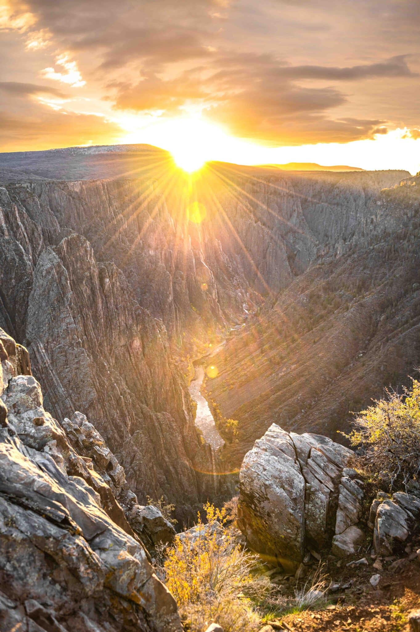 Sonnenuntergang am Black Canyon of the Gunnison Nationalpark - Colorado