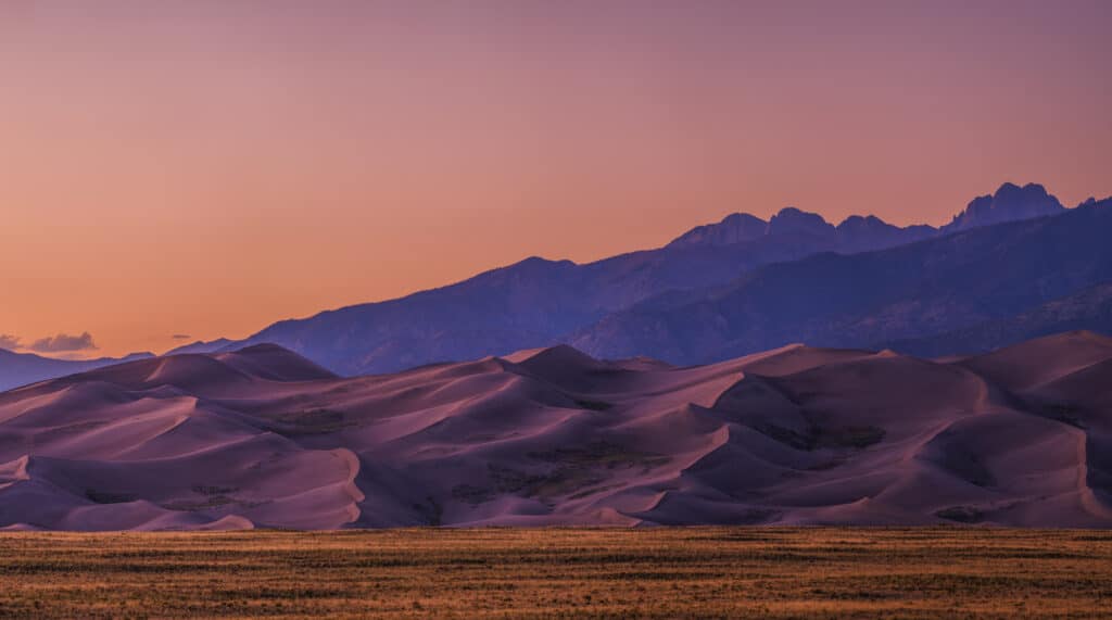 Sonnenaufgang im Great Sand Dunes National Park, Colorado