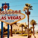 berühmtes Schild vor Las Vegas, Nevada