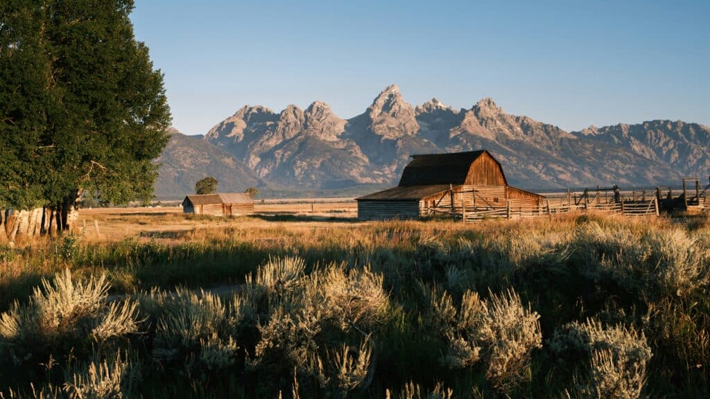 alte Farm in Grand Teton, Wyoming, USA