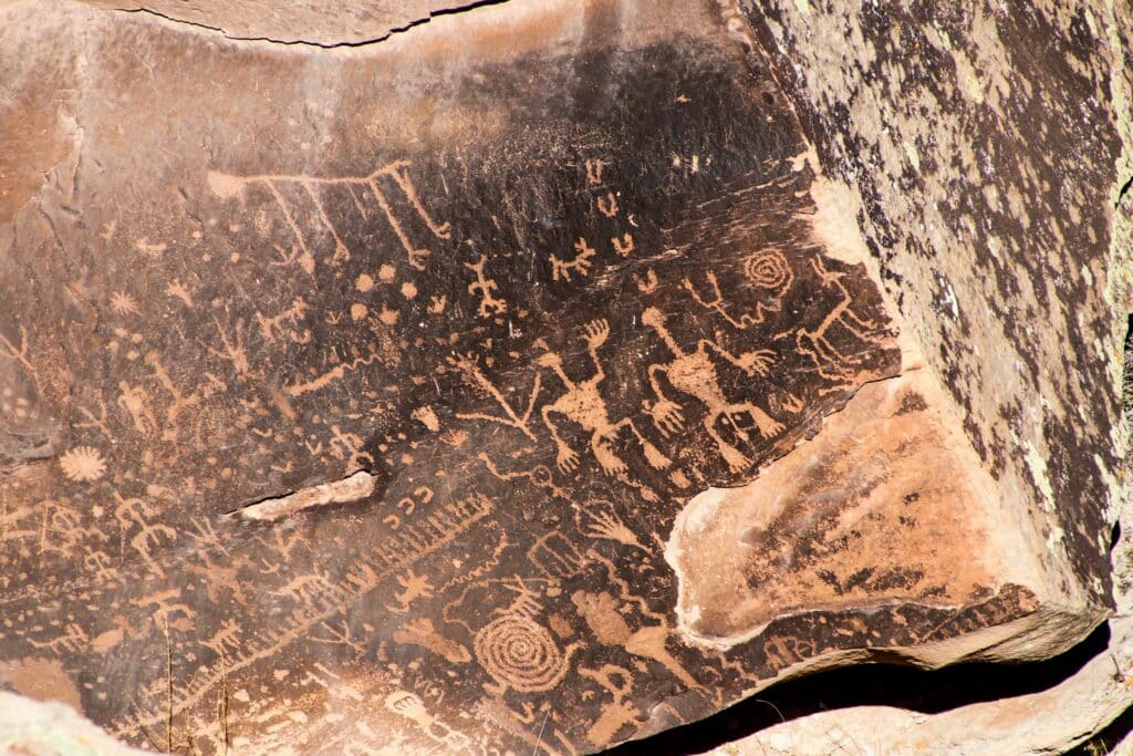 Petroglyphen im Petrified Forest National Park
