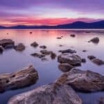 Lake Tahoe bei Sonnenuntergang