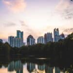 Atlanta mit Blick auf die Skyline