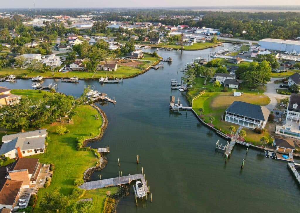Morehead City von oben