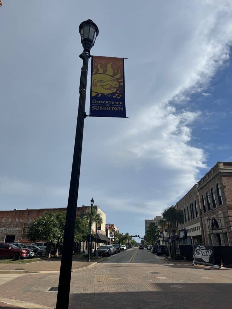 Downtown at Sundown in Lake Charles