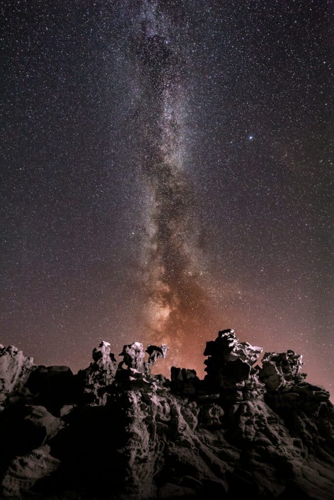 Stargazing im Fantasy Canyon bei Vernal, Utah
