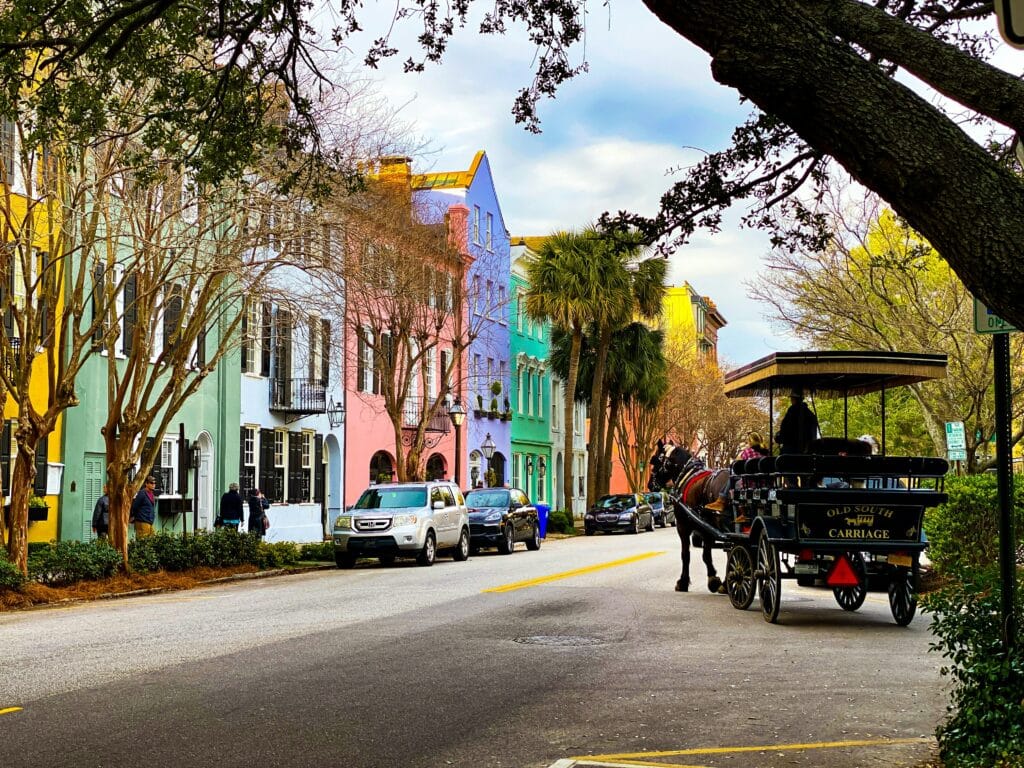 Bunte Häuser in Charleston