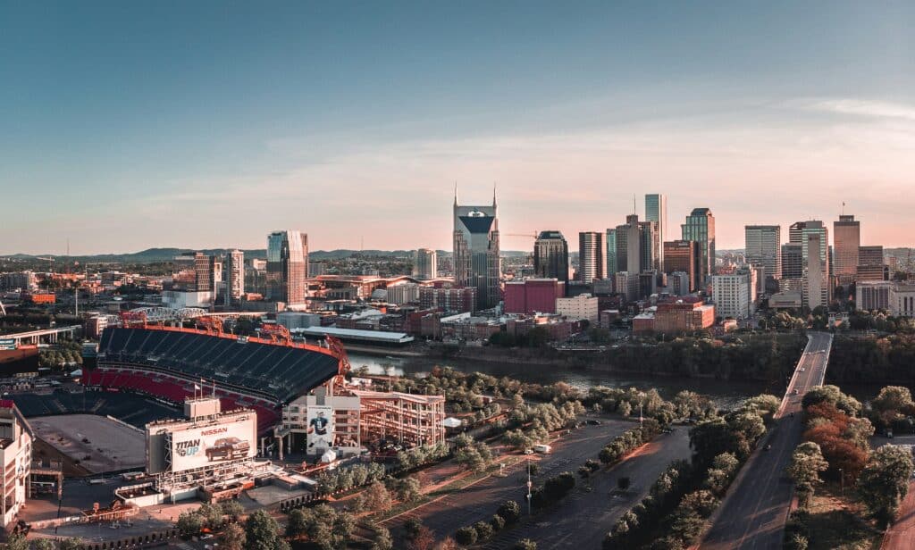 Blick auf Nashville