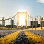 Die 10th Street Bridge in Pittsburgh
