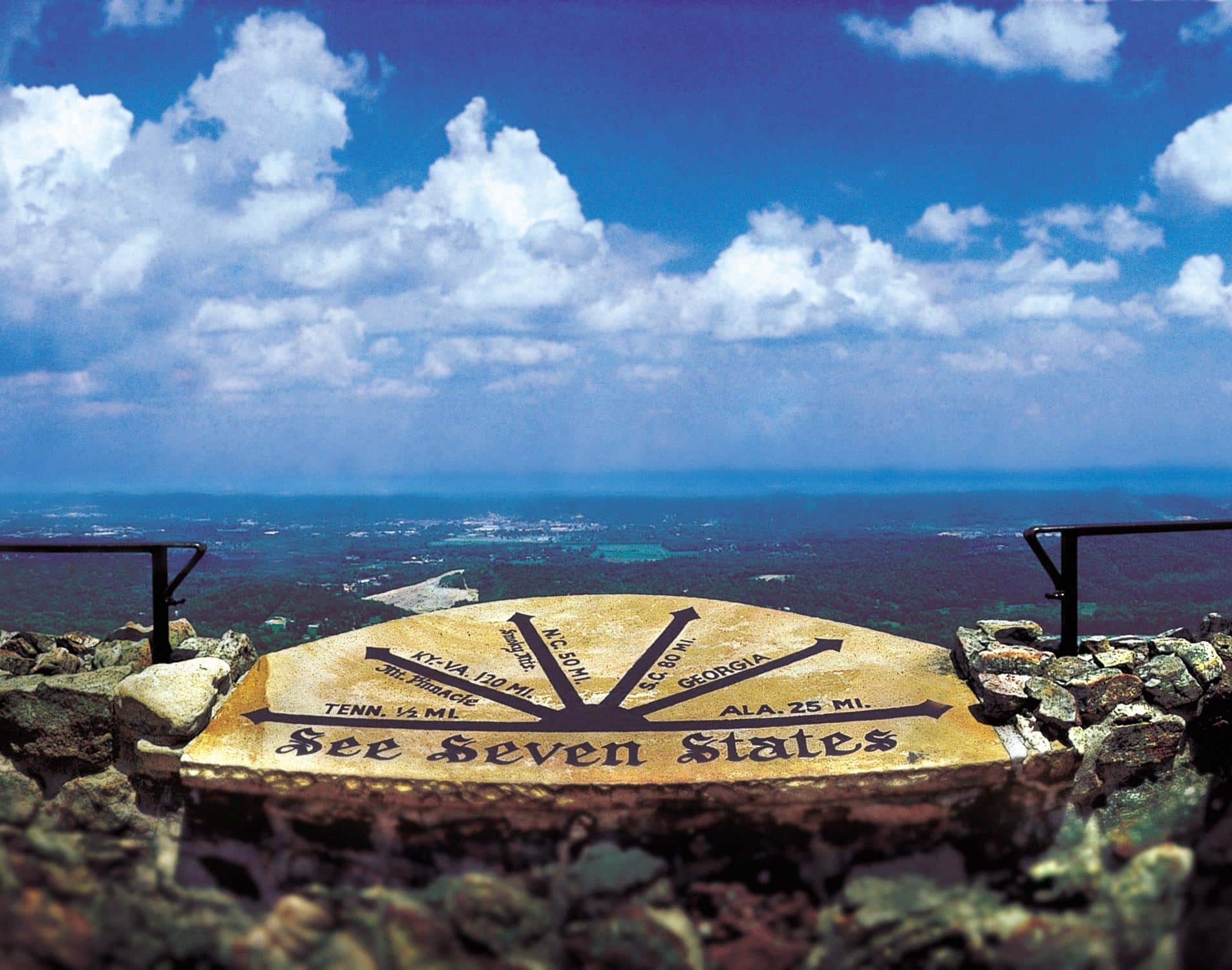 Aussichtspunkt in Rock City auf dem Lookout Mountain in Chattanooga, Tennessee