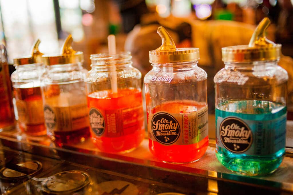 The Ole Smoky Moonshine Distillery in Gatlinburg, Tennessee.