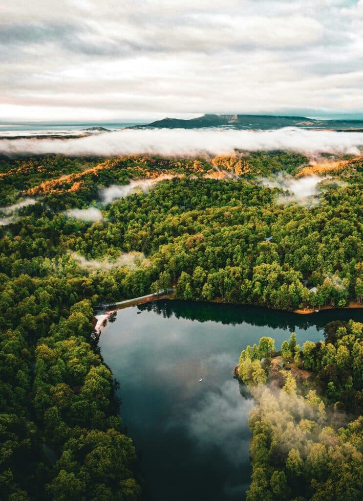 Landschaft um Asheville - North Carolina