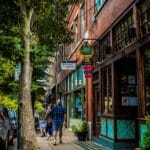 Einkaufsstraße in Asheville, North Carolina