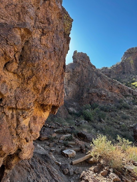 Bergblick im Franklin Mountains State Park bei El Paso, Texas